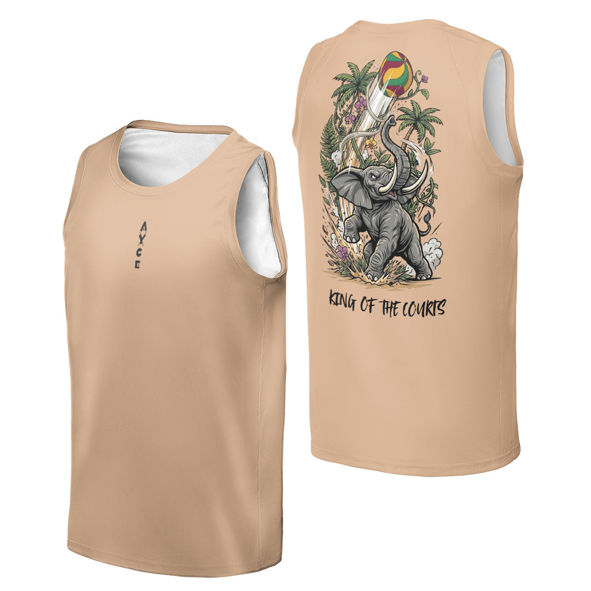 King of the Courts - Elephant - Tank Top