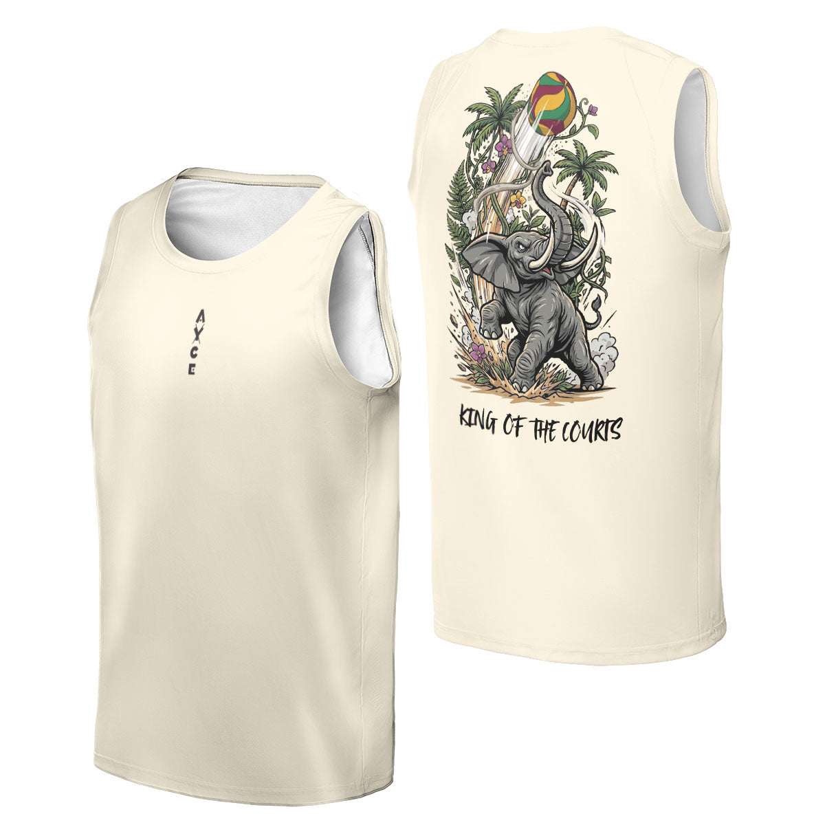 King of the Courts - Elephant - Tank Top
