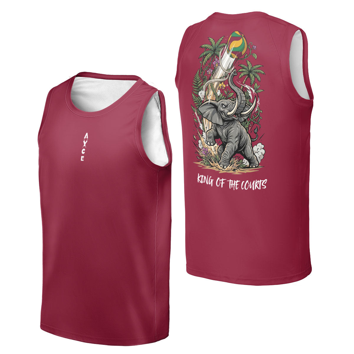 King of the Courts - Elephant - Tank Top